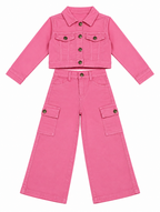 CONJUNTO VAQUERO ROSA NIÑA