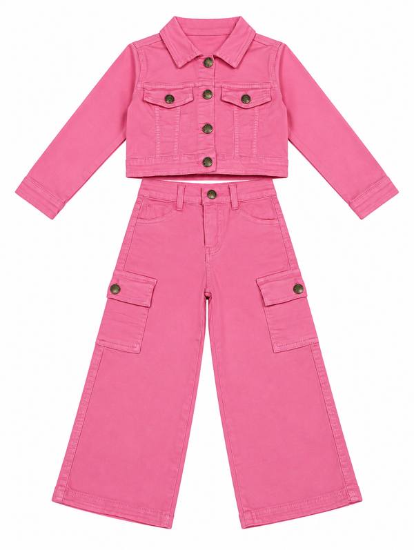 CONJUNTO VAQUERO ROSA NIÑA
