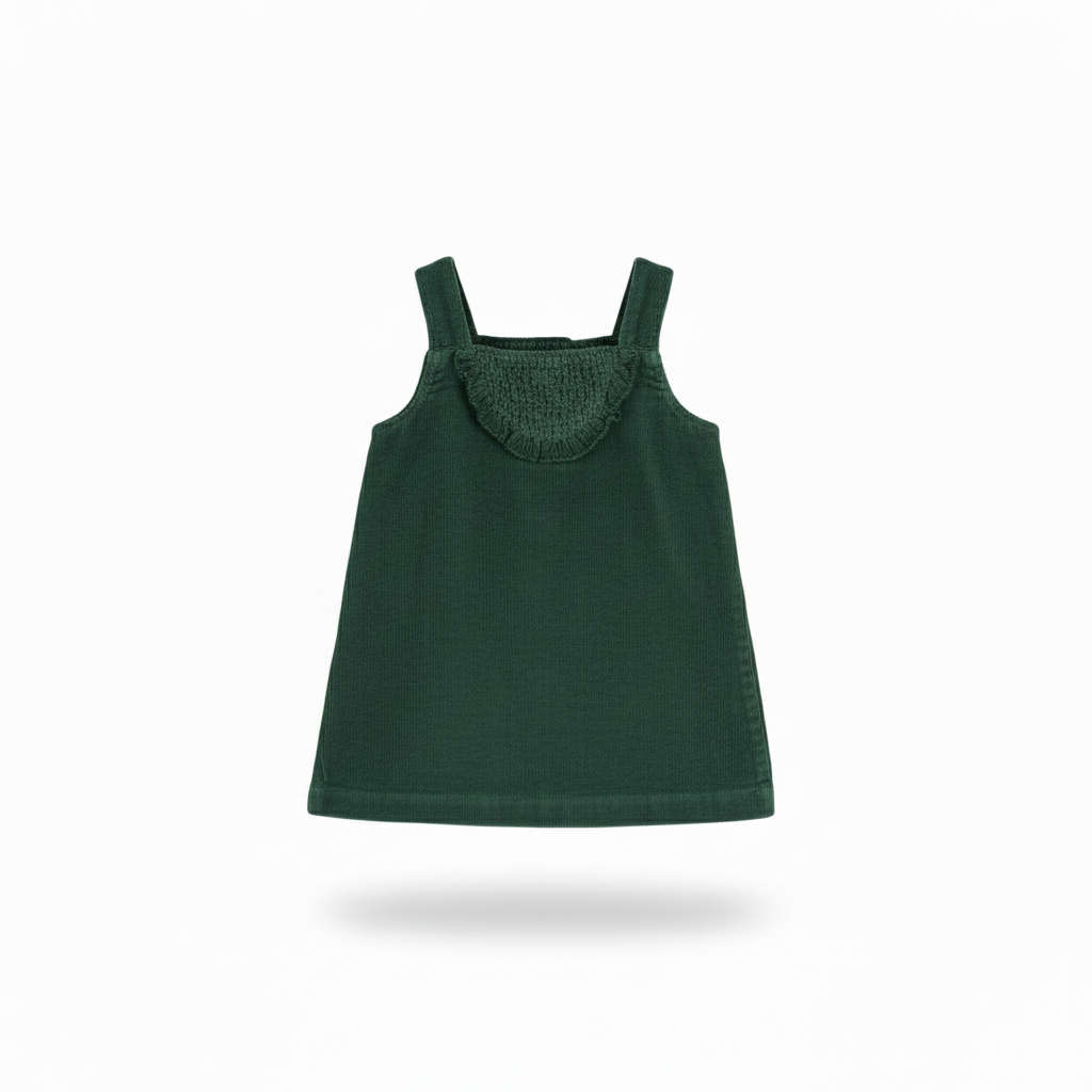 VESTIDO DE TIRANTES DE MICROPANA