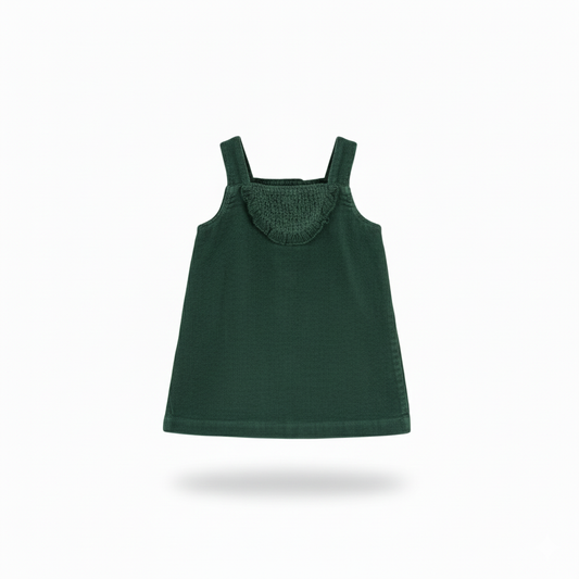 VESTIDO DE TIRANTES DE MICROPANA