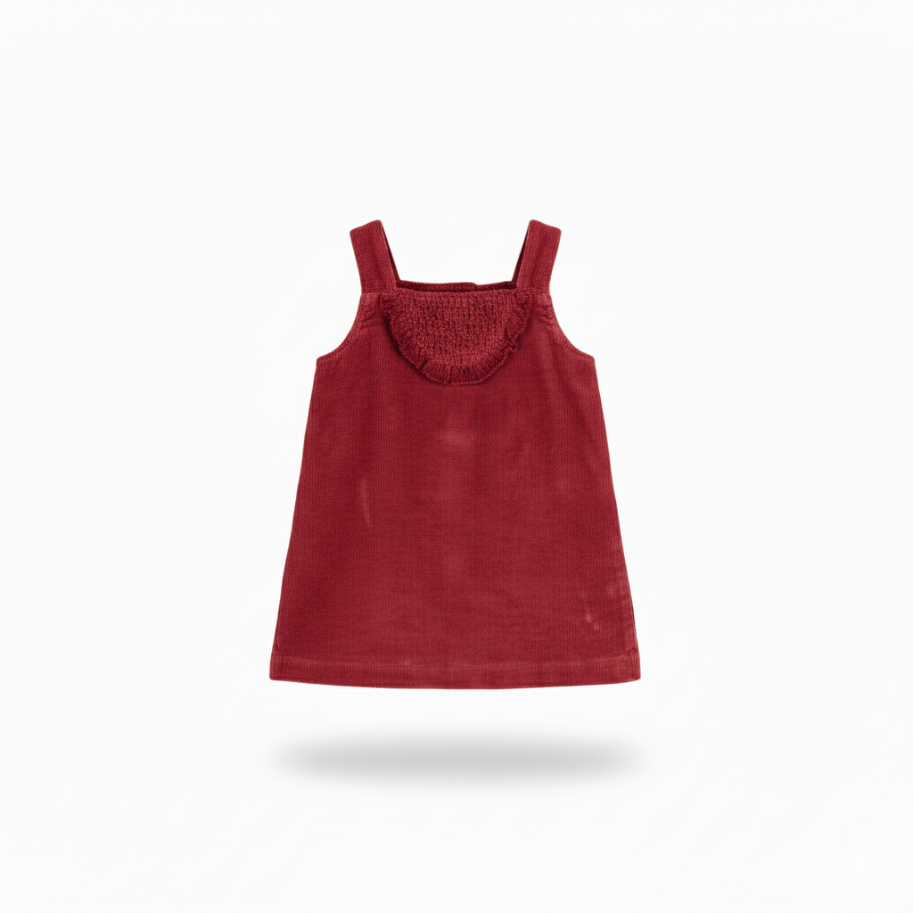 VESTIDO DE TIRANTES DE MICROPANA