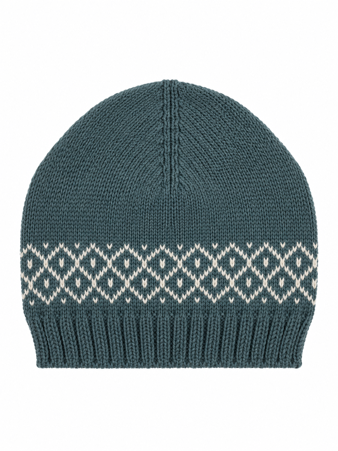 GORRO DE PUNTO PARA BEBÉ CON GRECAS VERDE