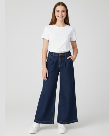 PANTALÓN VAQUERO ANCHO NIÑA